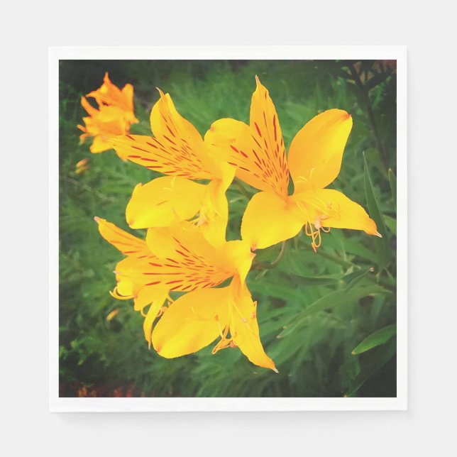 Guardanapo De Papel Flor amarela (Frente)