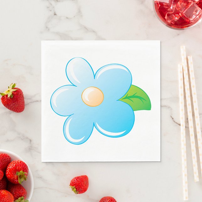 Guardanapo De Papel Flor Azul (Criador carregado)