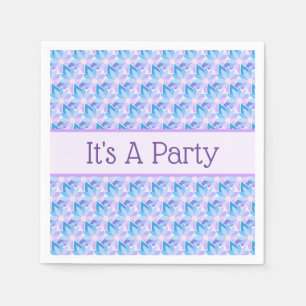 Guardanapo De Papel Flor Azul Roxo bonito