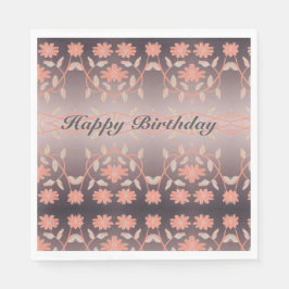 Guardanapo De Papel Flor Coral Padrão