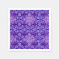Flor da vida - padrão do selo - roxo
