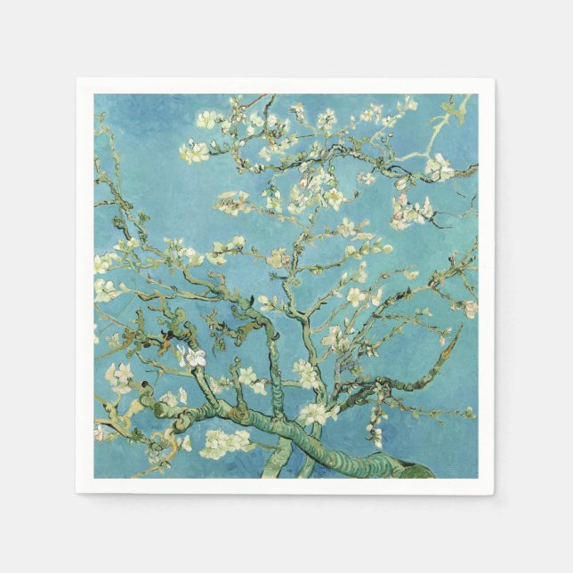 Guardanapo De Papel Flor de amêndoa, Van Gogh (Frente)
