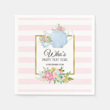 flor de coroa, festa de chá, Papel de coquetel Náp