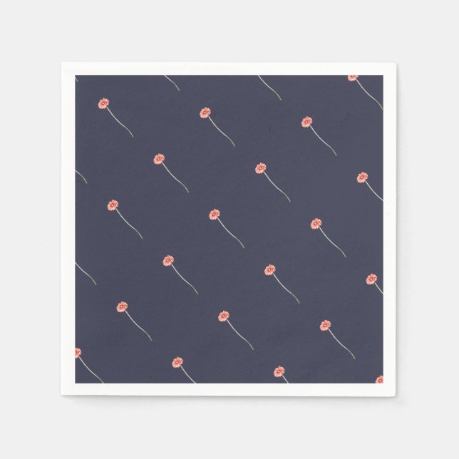 Guardanapo De Papel Flor de Gerbera Vermelha Clara (Frente)