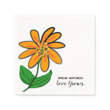 Flor de Laranja Espalha Felicidade Papel