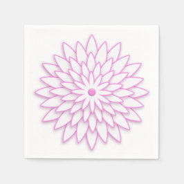 Guardanapo De Papel flor geométrica abstrato.