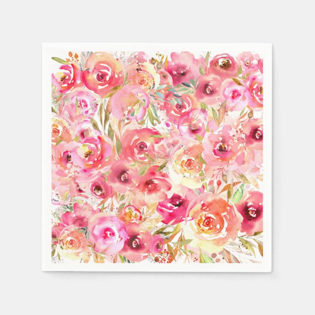 Guardanapo De Papel Flor Orquídea (Frente)