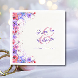 Guardanapo De Papel Flor Pastel Floral Romântico Casamento de Flores S