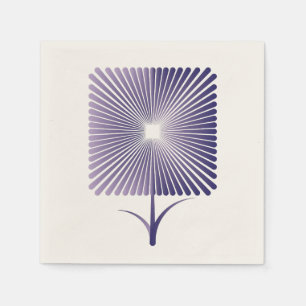 Guardanapo De Papel Flor quadrada violeta nb