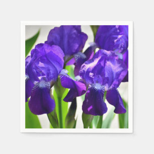 Guardanapo De Papel Flor Roxo Iris