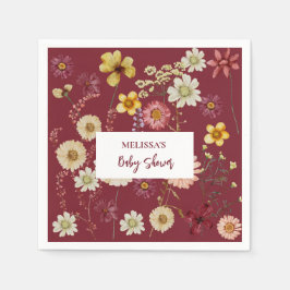 Guardanapo De Papel Flor silvestre de boho russo