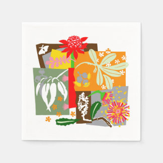 Guardanapo De Papel Flora nativa australiana BUSHLAND -