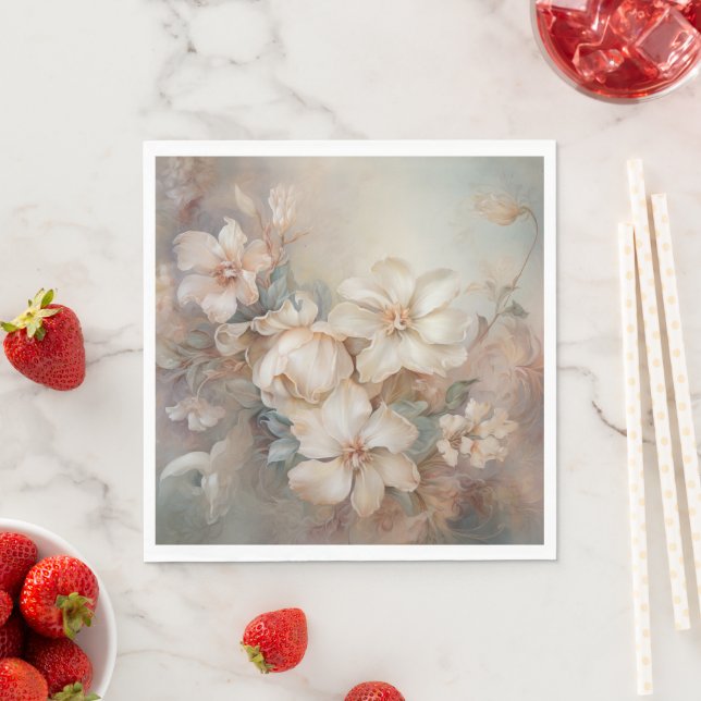 Guardanapo De Papel Florais lindos e elegantes (Insitu)