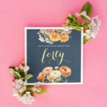 Floral alegre e alegre do partido aniversário de 4