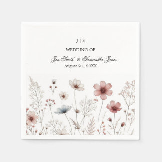 Guardanapo De Papel Floral boho simples