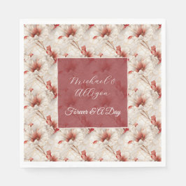 Guardanapo De Papel Floral Branco Belo