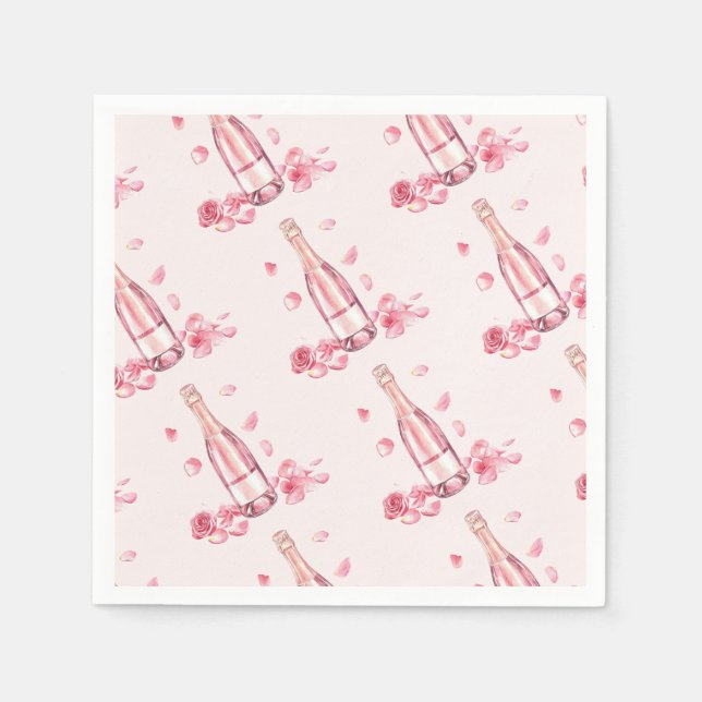 Guardanapo De Papel  Floral Champagne | Bridal Shower Brunch (Frente)