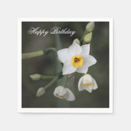 Guardanapo De Papel Floral Daffodil Birthday