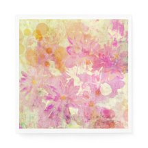 Floral de Aquarela Rosa