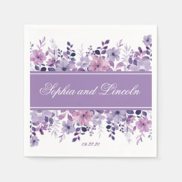 Guardanapo De Papel Floral de Casamento Puro Perfeito