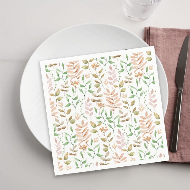 Guardanapo De Papel Floral de Outono (Criador carregado)