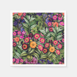 Guardanapo De Papel Floral de Prado Rosa