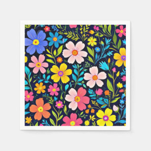 Guardanapo De Papel Floral Digital Painting Flowers Pattern-38875