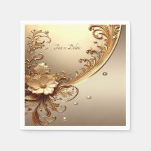 Floral Dourado Ornamentado