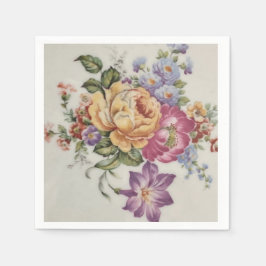 Guardanapo De Papel Floral Fantasy