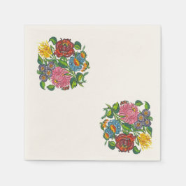 Guardanapo De Papel Floral Húngaro Negrito