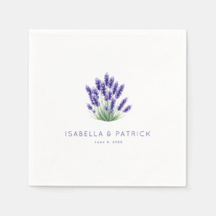 Guardanapo De Papel Floral Lavanda Roxa Serena
