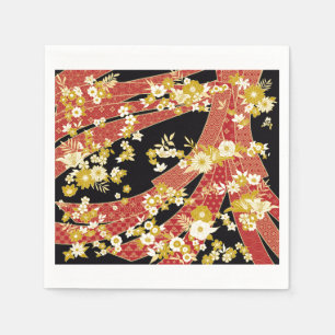 Guardanapo De Papel Floral Mix Kimono Pattern