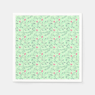 Guardanapo De Papel Floral pattern.05.FR.pink e Lgreen LGreen BG