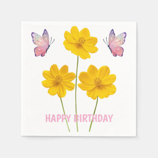 Guardanapo De Papel Floral Personalizado