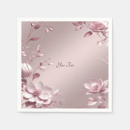 Guardanapo De Papel Floral Rosa Delicado
