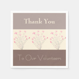 Guardanapo De Papel Floral Rosa Elegante