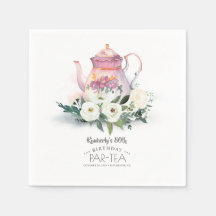 Floral Teapot Birthday Par-Tea