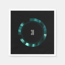 Floral Verde Moderno Emerald - Papel de Destaque P