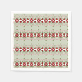 Guardanapo De Papel Floral Vermelho E Rosa Bonitos, Acentos