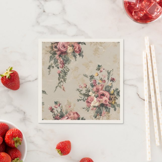 Guardanapo De Papel Floral Vintage (Insitu)