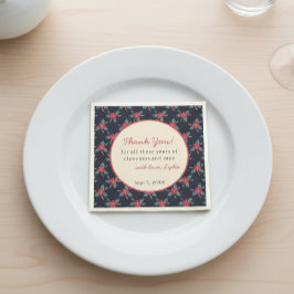 Guardanapo De Papel Floral Vintage Obrigado