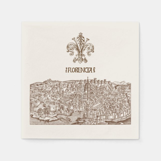 Guardanapo De Papel Florença, Corte Medieval (Frente)