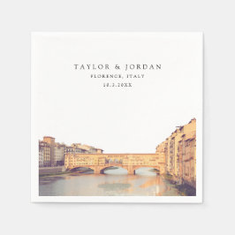 Guardanapo De Papel Florence Itália Papel De Casamento Cocktail Napkin