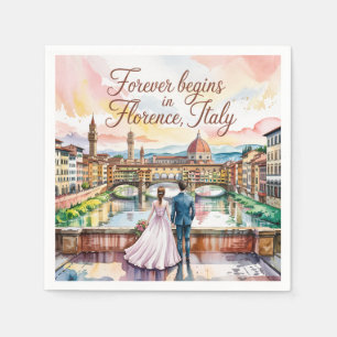 Guardanapo De Papel Florence Italy Wedding