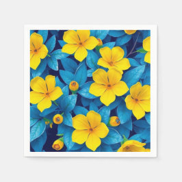 Guardanapo De Papel Flores Amarelas - Mediterrâneo