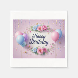 Guardanapo De Papel Flores aniversário luxuosas elegantes extravagante