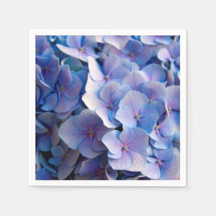Guardanapo De Papel Flores azuis bonitas do Hydrangea