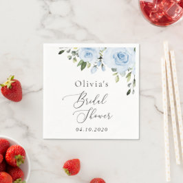 Guardanapo De Papel Flores Azuis, Greenerescência, Boho, Chá de panela