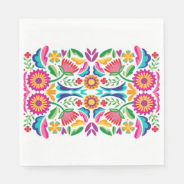 Guardanapo De Papel Flores Coloridas da Festa