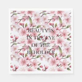 Guardanapo De Papel Flores de Cerejeira Rosa Bonito Chá de Noiva